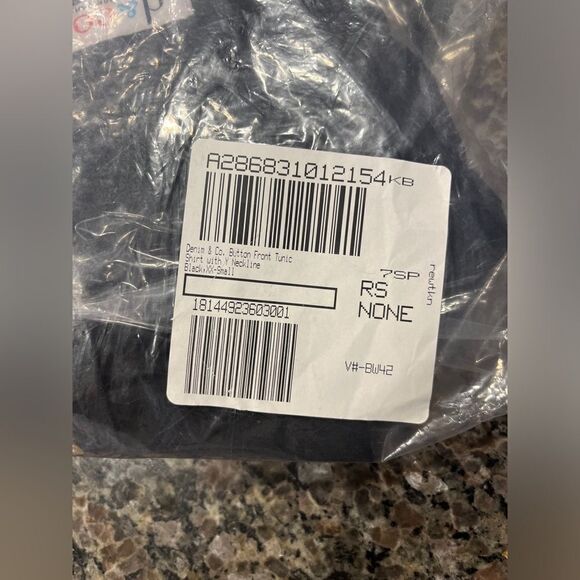 Denim & Co. Roll Tab Sleeve Button Front Soft Utility Tunic - Picture 11 of 11